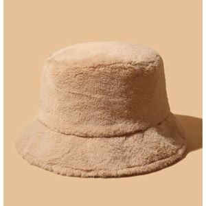 Solid Plush Bucket Hat